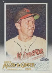 2020 Topps Allen & Ginter Chrome Base Set Brooks Robinson #101 card