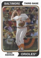 2020 Topps Archives Base Set Brooks Robinson #158 card