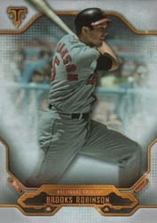 2020 Topps Triple Threads Base Set Brooks Robinson #98 card