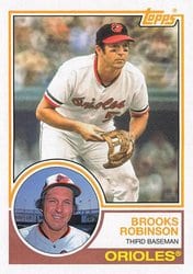 2021 Topps Archives Base Set Brooks Robinson #165 card