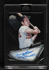 2021 Topps Chrome Black Autographs Brooks Robinson #CBA-BR card