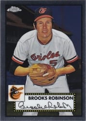 2021 Topps Chrome Platinum Anniversary Base Set Brooks Robinson #522 card