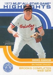 2022 Topps Heritage 1973 MLB All-Star Game Highlights Brooks Robinson #ASGH-11 card