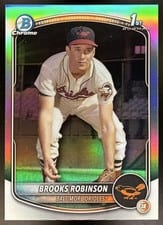 2025 Bowman Chrome Retrofractor Brooks Robinson #BCP-151 card