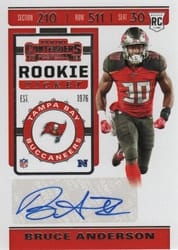 2019 Panini Contenders Base Set Bruce Anderson #191 card