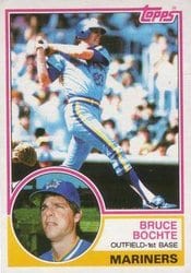 1983 Topps Base Set Bruce Bochte #28 card