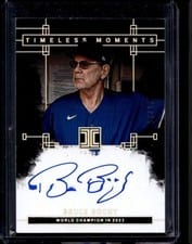 2024 Panini Impeccable Timeless Moments Signatures Bruce Bochy #TMS-BB card