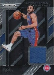 2018-19 Panini Prizm Sensational Swatches Bruce Brown #63 card