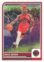 2023-24 Hoops Haunted Hoops Base Set Bruce Brown #202 card