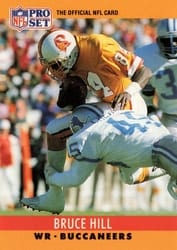 1990 Pro Set Base Set Bruce Hill #312 card