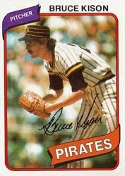 1980 Topps Base Set Bruce Kison #28 card