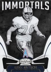 2018 Panini Certified Base Set Bruce Matthews #101 card