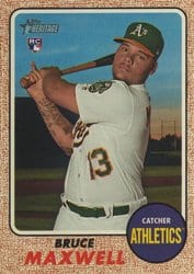 2017 Topps Heritage Base Set Bruce Maxwell #584 card