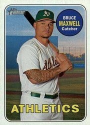 2018 Topps Heritage Base Set Bruce Maxwell #495 card