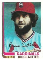 1982 Topps Base Set Bruce Sutter #260 card