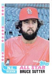 1982 Topps Base Set Bruce Sutter #347 card