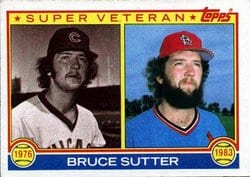 1983 Topps Base Set Bruce Sutter #151 card