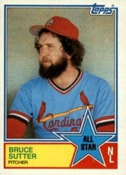 1983 Topps Base Set Bruce Sutter #407 card