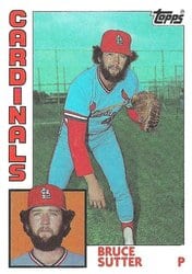 1984 Topps Base Set Bruce Sutter #730 card