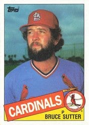 1985 Topps Base Set Bruce Sutter #370 card