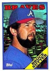 1988 Topps Base Set Bruce Sutter #155 card