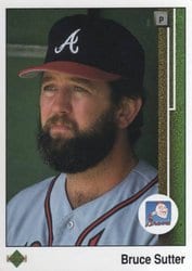 1989 Upper Deck Base Set Bruce Sutter #414 card