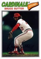 2018 Topps Archives Base Set Bruce Sutter #121 card