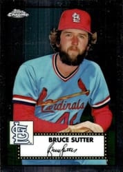 2021 Topps Chrome Platinum Anniversary Base Set Bruce Sutter #673 card