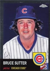 2022 Topps Chrome Platinum Anniversary Base Set Bruce Sutter #53 card