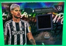 2025-26 Topps UEFA Club Competitions Topps Superstar Relics Bruno Guimarães #TSR-BG card