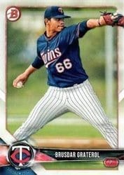 2018 Bowman Draft Base Set Brusdar Graterol #BD-3 card