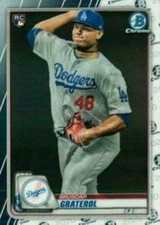 2020 Bowman Chrome Base Set Brusdar Graterol #5 card