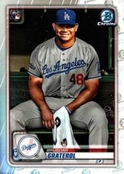 2020 Bowman Chrome Base Set Brusdar Graterol #5b card