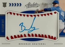 2020 Panini Absolute Base Set Brusdar Graterol #141 card