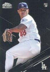 2020 Topps Chrome Black Base Set Brusdar Graterol #91 card