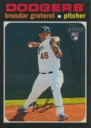 2020 Topps Heritage Base Set Brusdar Graterol #601 card