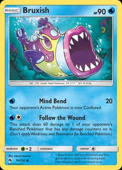 Lost Thunder Bruxish #70 card