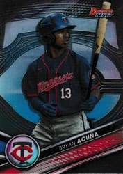 2022 Bowman's Best Top Prospects Bryan Acuña #TP-14 card