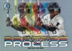 2023 Bowman Chrome Prospect Process Bryan Acuña #PRP-12 card