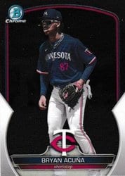 2023 Bowman Chrome Prospects Bryan Acuña #BCP-193 card