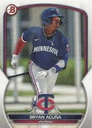 2023 Bowman Draft Base Set Bryan Acuña #BD-39 card