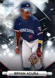 2023 Bowman Sterling Base Set Bryan Acuña #BSP-98 card