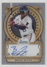 2023 Bowman Sterling Opulence Autographs Bryan Acuña #SOA-BA card