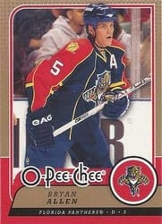 2008-09 O-Pee-Chee Base Set Bryan Allen #29 card