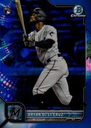 2022 Bowman Chrome Sapphire Edition Base Set Bryan De La Cruz #52 card