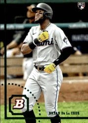 2022 Bowman Heritage Base Set Bryan De La Cruz #31 card
