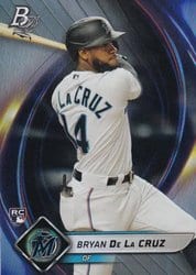 2022 Bowman Platinum Base Set Bryan De La Cruz #68 card