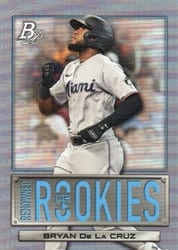 2022 Bowman Platinum Renowned Rookies Bryan De La Cruz #RR-6 card