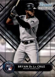 2022 Bowman Sterling Base Set Bryan De La Cruz #BSR-35 card