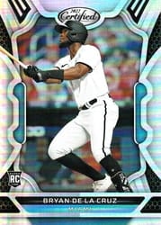 2022 Panini Chronicles Certified Bryan De La Cruz #9 card